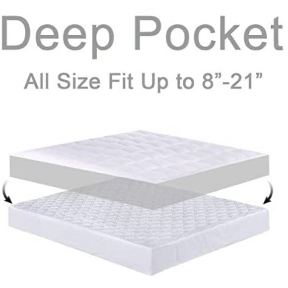 Extra Thick Mattress Topper, Cooling Pad Cover - Picture 4 of 6
